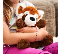 Pelucho - Bouillotte Peluche Panda Roux - Bien-Être, Chaleur et Douceur - Micro-Ondable - Grains de Blé et Fleurs de Lavande - Fabriquée en France