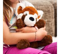 Peluche bouillotte panda roux marron TU