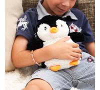 Pelucho - Bouillotte Peluche Pingouin - Bien-Être, Chaleur et Douceur - Micro-Ondable - Grains de Blé et Fleurs de Lavande - Fabriquée en France