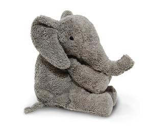 Peluche Bouillotte Sèche Eléphant gris Coton Bio 35 cm Senger®