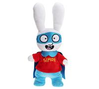 Peluche bouillotte simon super lapin marron TU