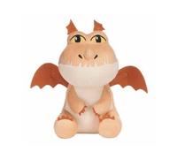 Peluche bouledogre Dragon Brun 23 cm - Doudou Dragons - Set Jouet Garcon + Carte Animal