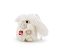 peluche breloque lapin 10 cm blanc taille XXS