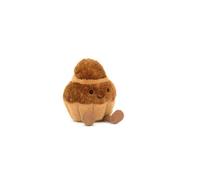 Peluche - BRIOCHE - Marron - 16 cm - Tendre et souriante