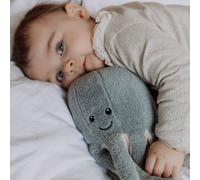 Peluche bruit blanc rechargeable Olly la pieuvre grise