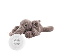 Flow Amsterdam Peluche bruit blanc George l'éléphant gris pour s'endormir TU