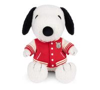 Peluche Snoopy assis avec bombers universitaire Rouge