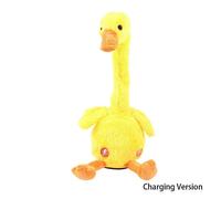 Peluche Cactus Dansant, 120 Chansons, Jouet Interactif Chantant et Dansant pour Enfants, Cadeau Parfait pour les Anniversaires et les Vacances Version Rechargeable Petit Canard Jaune A