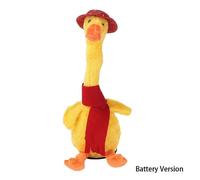 Peluche Cactus Dansant, 120 Chansons, Jouet Interactif Chantant et Dansant pour Enfants, Cadeau Parfait pour les Anniversaires et les Vacances Version Batterie Petit Canard Jaune D