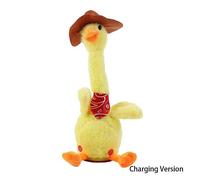Peluche Cactus Dansant, 120 Chansons, Jouet Interactif Chantant et Dansant pour Enfants, Cadeau Parfait pour les Anniversaires et les Vacances Version Rechargeable Petit Canard Jaune B