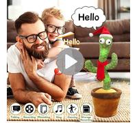 Peluche Cactus Dansante À L'électron, Cadeau De Noël, Poupée Douce Pour Bébés Qui Peut Chanter Et Danser, Voix Interactive