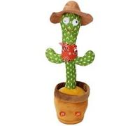 Peluche cactus Électronique avec chanson Dansant Vert/Jaune 35cm(style#4) Jaune G