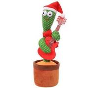 Peluche cactus Électronique avec chanson Dansant Vert/Jaune 35cm(style#7) Jaune G