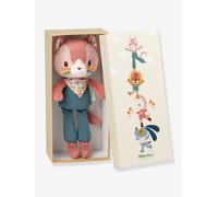Peluche câline et sa boite cadeau LILLIPUTIENS rose TU