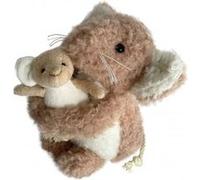 Peluche camelia la souris avec son bebe