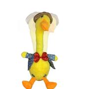 Peluche canard parlant, peluche parlante et sensorielle d'apprentissage musical, peluche douce animée électrique interactive pour enfants, filles, garçons
