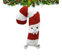 Peluche Canne de Noël Sucre d'Orge Rouge Et Blanc Festif Confortable Hiver | Sucre d'Orge de Noël Rembourré Pour Chaises, Chambre à Coucher, Salon, Canapé, Divan, Sofa, Période des Fêtes