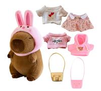 Peluche Capibara - Capybara Peluche - Peluches capibarass Con Vestiti | Peluches Capi Bara Da Abbracciare | 23 Cm, Adorabile Toys Capibara Da Vestire, Bambola Dei Cartoni Animati Per Bambine