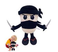 Peluche Cappuccino Assassino, Italian Brainrot Jouet en Peluche Doux, Pelu-Che Italian Brainrot pour Fans, Pelu-Che Tralalero Tralala, Doudou Italien, Cadeau Amusant pour Enfants et Adultes