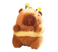 Peluche Capybara Abeille - Jouet Doux Et Vibrant Aux Ailes, Mini Pendentif Animal, Adorable Porte-clés | Peluche Capybara Pour , Voiture, Lit, Canapé, Voyage, Chambre Familiale, Cadeau Pour Dor
