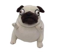 Peluche carlin mignon, douce et câline, pour les enfants et les amis des chiens. Doudou de qualité supérieure, idéal comme cadeau unique pour les amoureux pour les anniversaires et les occasions