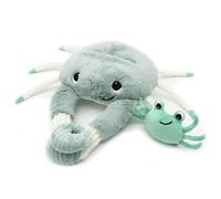 Peluche Cassecou le crabe et son bébé menthe (39 cm)