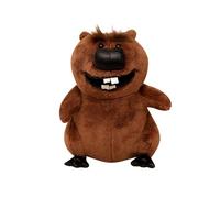 Peluche castor réaliste avec de grandes dents de devant, poupée jouet animée, castor super réaliste comme un vrai, excellent pour les fêtes d'anniversaire des enfants ou la Doudou ( Brown, 22cm)