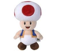 Peluche champignons toad 18 cm - set doudou super mario classique enfant + 1 carte offerte