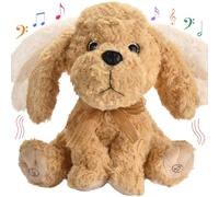 Peluche chantante interactive - Chien en peluche qui enregistre et répète vos paroles, 8 chansons, mouvements de la tête et des oreilles, anniversaire pour les tout-petits de 3, 4, 5 et 6 ans (25 cm)