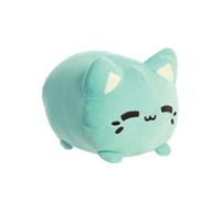 Peluche Chat 18cm Modèle Meowchi Style Kawaii Tasty Peach Vert Menthe
