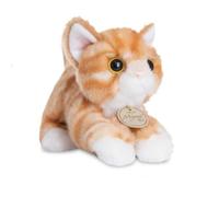 Peluche chat - AURORA - MiYoni - Orange et blanc - 20 cm - Dès 3 ans - Mixte - Enfant - Intérieur - Gamme Plush