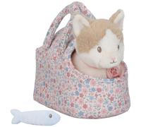 Peluche chat avec sac de transport marley