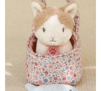 Peluche chat avec sac de transport Marley