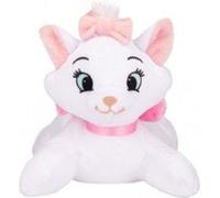 Peluche chat blanc marie 20 cm - set doudou enfant + carte tigre - heros aristochats - animal familier Blanc