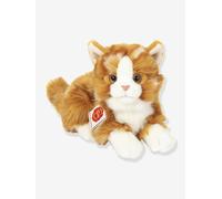 Hermann Teddy Peluche Chat Roux Couché 20 Cm
