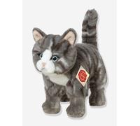 Peluche Chat debout 20 cm rayé Teddy Hermann rayé gris TU