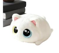 Peluche Chat Doudou en Peluche Décorative à Gros Yeux Design Douce à | Doudou Tout Doux et Moelleux pour dortoir, canapé, sofa, lit, salon, séjour, maison, fête d'anniversaire
