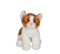 Peluche - Chat Floppikitty - roux et blanc 22 cm