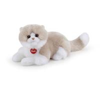 peluche chat Giada 47 cm brun clair/blanc clair/blanc