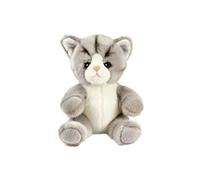 Peluche chat gris et blanc Tetabizous - 17 cmH