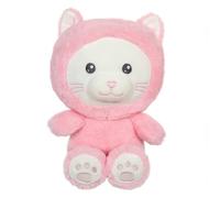 Peluche Chat Hoody Pets - GIPSY TOYS - Rose, 24 cm