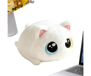 Peluche Chat Jouet doux et mignon à presser avec un design à grands yeux | Doudou Tout Doux et Moelleux pour dortoir, canapé, sofa, lit, salon, séjour, maison, fête d'anniversaire