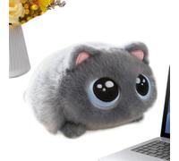 Peluche Chat Mignon Doudou Décoratif à Grands Yeux Design, Douce à Presser | Doudou Tout Doux et Moelleux pour Canapé Sofa Divan Lit Salon Salle de Séjour Maison Dortoir Chambre Fête