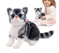 Peluche chat mignon, peluche chat en peluche - Décor de chambre Chaton Peluche Mignonne Peluche,Jouets en peluche pour chat, douce pour chat, jouets en peluche, chaton en peluche, décoration de la mai
