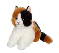 Peluche - chat mimiz tricolore - 28 cm noir TU