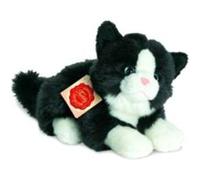 Peluche chat noir et blanc - 20 cm G