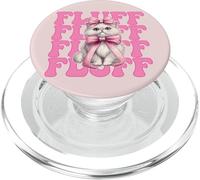 Peluche Chat Persan Fille Chat Maman Rose Coquette Noeud PopSockets PopGrip pour MagSafe