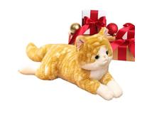 Peluche Chat Réaliste Coussin Corps Allongée Longueur 50cm