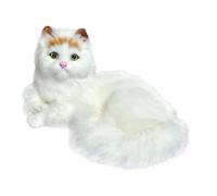 Peluche Chat Simulation - 12,5 cm Peluche Douce pincée | Peluche Mignonne en Peluche Chat Jouet Cadeau pour Filles Anniversaire Maison Chambre à Coucher Salle de Jeux Confortable