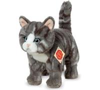 Teddy Hermann - 918226 - Peluche - Chat - Debout Gris, 20 cm